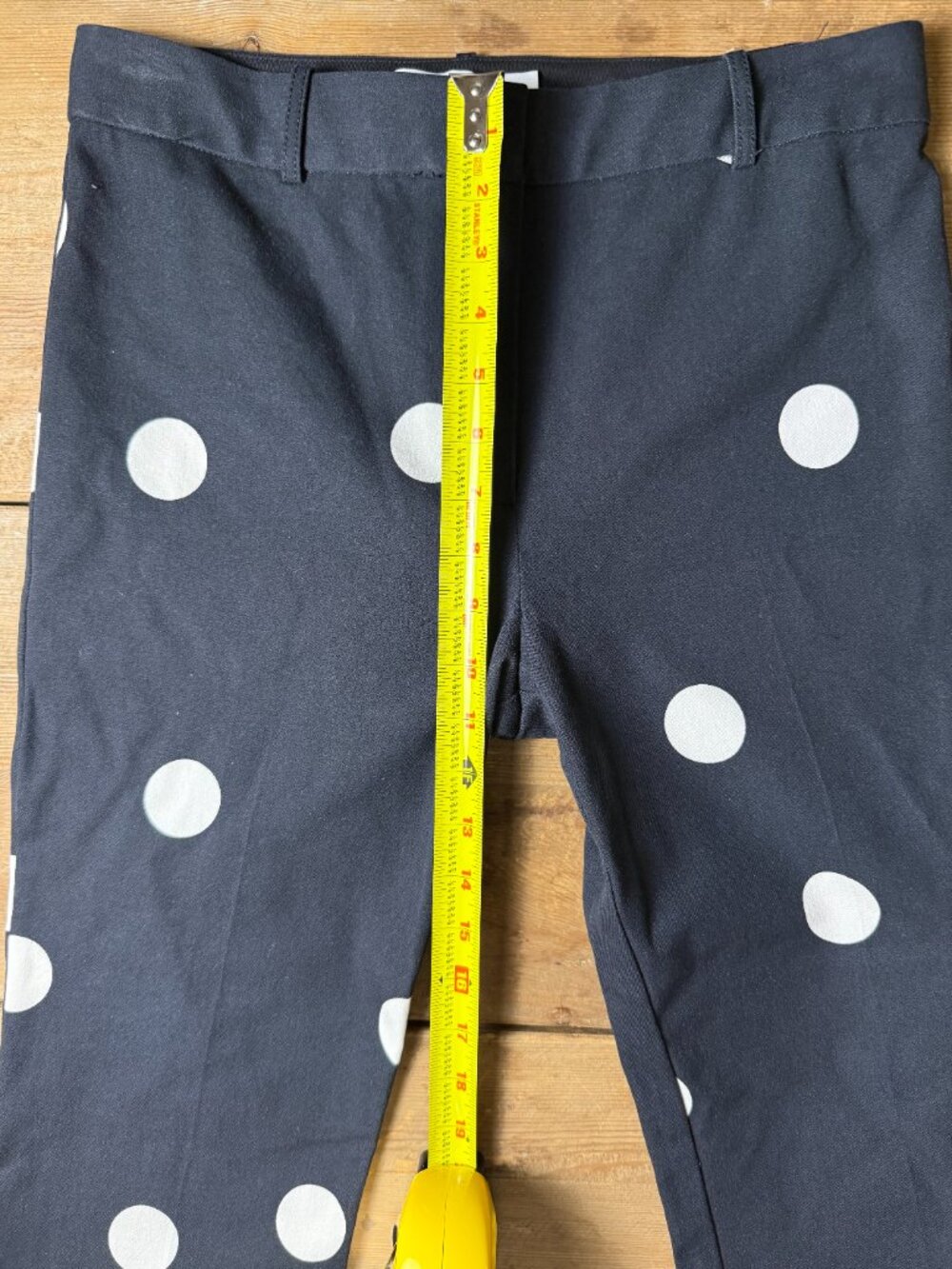Derek Lam 10 Crosby | Size 8 | Cropped Flare Pants in Black and Ivory Polka Dot - Picture 13 of 15
